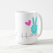 Amateurs de paix classique Mug (Devant droit)