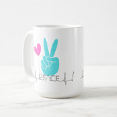 Amateurs de paix classique Mug (Devant gauche)