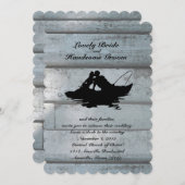 Amateurs de pêche Faire-part de mariage à bascule (Devant / Derrière)