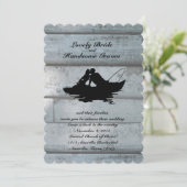 Amateurs de pêche Faire-part de mariage à bascule (Debout devant)