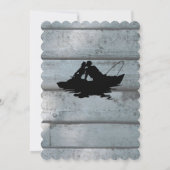 Amateurs de pêche Faire-part de mariage à bascule (Dos)