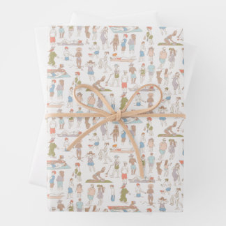 Amateurs de plage ✨ Papier à envelopper