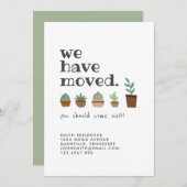 Amateurs de plantes Faire-part itinérants (Devant / Derrière)