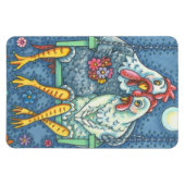 AMATEURS DE ROOSTER & HEN, MAGNET POULET Grand (Horizontal)