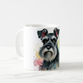 🐾 Amateurs de Schnauzer Miniature, cette Mug est (Devant gauche)