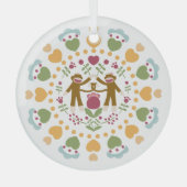 Amateurs de singes de choq dans un ornement de jar (Recto)