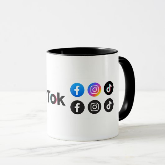 Amateurs de Tiktok - Mug de café combo (Devant droit)