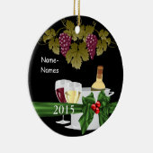 AMATEURS DE VIN personnalisés ORNEMENT de 2015 (Droite)