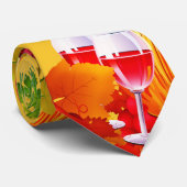 Amateurs de vin Raisins Motif Design Cravate (Roulé)