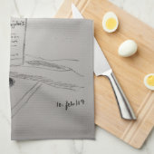 Amateurs de vin Serviette de cuisine (Quart Plié)