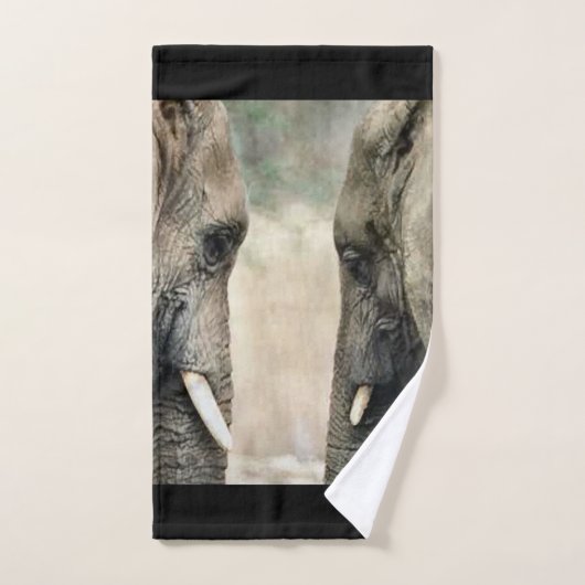 Amateurs d'éléphants (Serviette à main)