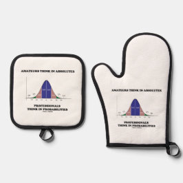 Amateurs Denk Absolute Professionals Denk Stats Ovenwant & Pannenlap Set