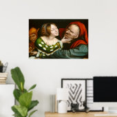 Amateurs Matched Matched, Quentin Massys Poster de (Bureau à domicile)