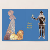 Amateurs médiévaux chevalier et carte dame (Intérieur)