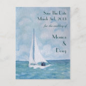 Amateurs sur un voilier, Enregistrer la carte post (Devant)