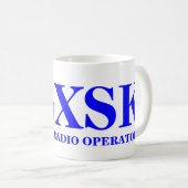 Amatuurradio-operator Koffiemok (Voorkant rechts)