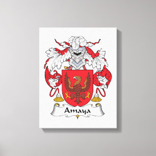 Amaya Family Crest Canvas Afdruk