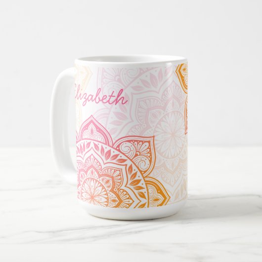 Amaya Mandala 15 oz. Personalized Mug (Devant gauche)