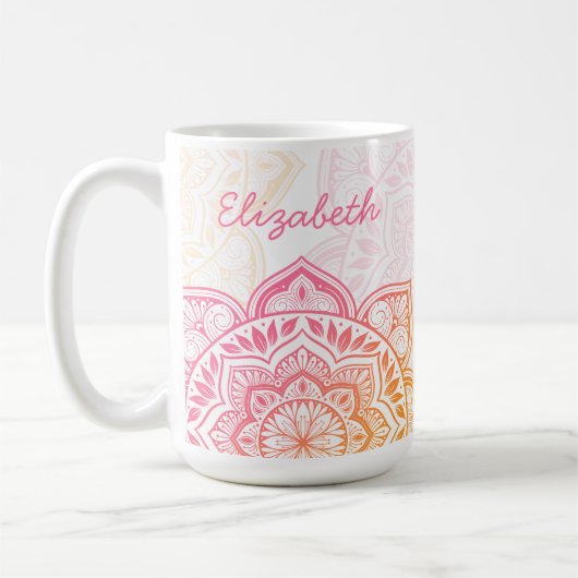 Amaya Mandala 15 oz. Personalized Mug Koffiemok (Links)