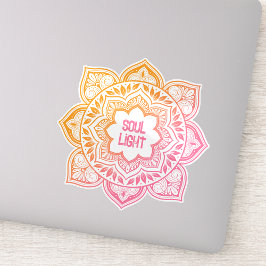 Amaya Mandala Pesonalized Custom-Cut Vinyl Sticker