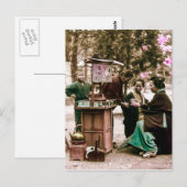 Amazake Merchant in Old Japan  Japans Briefkaart (Voorkant / Achterkant)