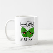 Amaze-mint Funny Mint Leaves Pun Koffiemok (Links)