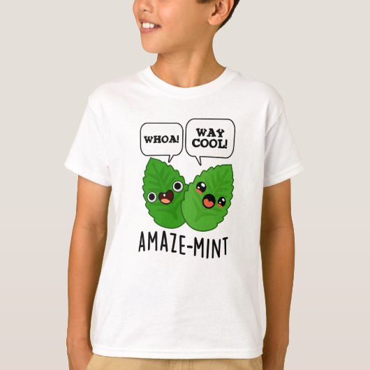Amaze-mint Funny Mint Leaves Pun T-shirt (Voorkant)