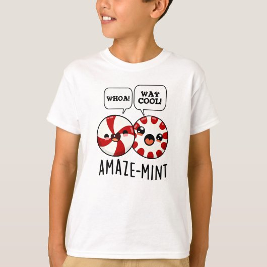 Amaze-mint Funny Peppermint Pun T-shirt (Voorkant)