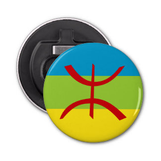 Amazigh Flag Gift Berber Flag Kabyles Button Flesopener