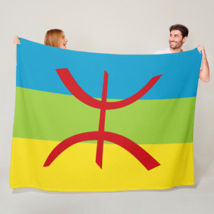 Amazigh Flag Gift Berber Flag Kabyles Fleece Deken