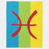 Amazigh Flag Gift Berber Flag Kabyles Fleece Deken (Voorkant)