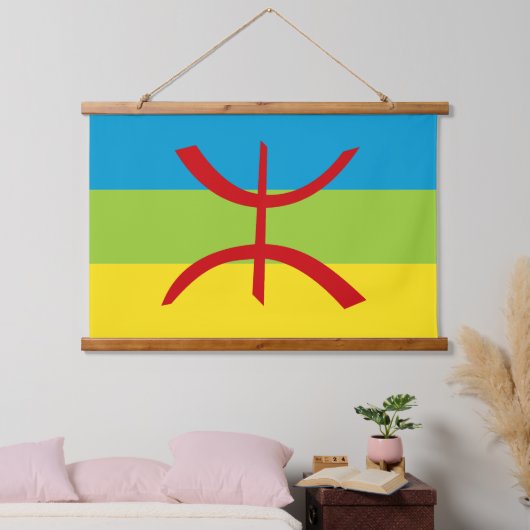 Amazigh Flag Gift Berber Flag Kabyles Hangend Wandkleed (Slaapkamer)