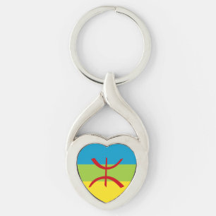 Amazigh Flag Gift Berber Flag Kabyles Sleutelhanger
