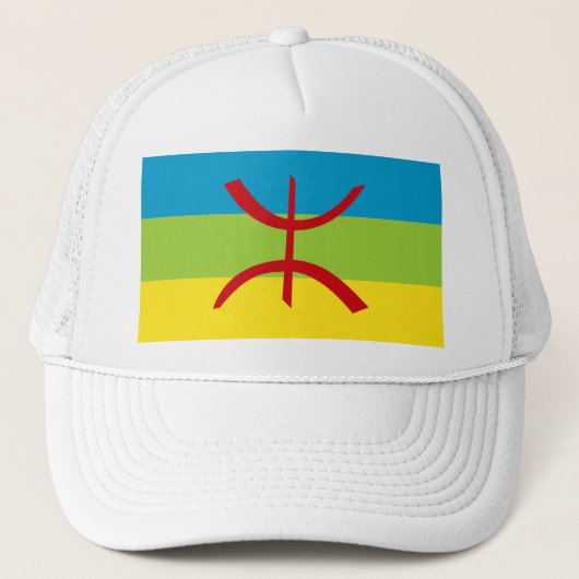 Amazigh Flag Gift Berber Flag Kabyles Trucker Pet (Voorkant)