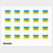 Amazigh Flag Ronde Sticker (Vel)