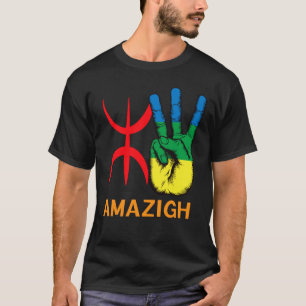 amazigh hand en yaz alphabet t-shirt