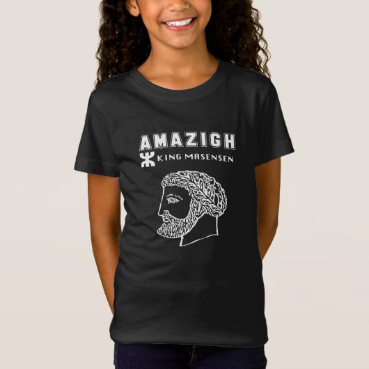 amazigh koning Massinissa Kabyle algerije Marokko T-shirt (Voorkant)