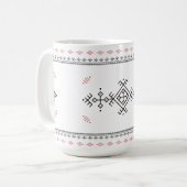Amazigh Patroon Berber Kunst Koffiemok (Voorkant links)