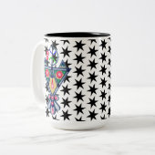 Amazigh Tweekleurige Koffiemok (Voorkant links)