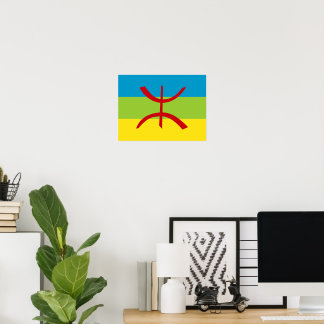 Amazigh Vlag Geschenk Berber Vlag Kabyles Poster
