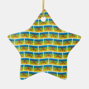 Amazigh vlag patroon achtergrond keramisch ornament
