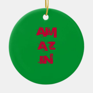 AMAZIN-kerstbedenktijd Keramisch Ornament
