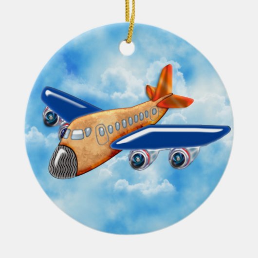 Amazing Airplane Keramisch Ornament (Voorkant)