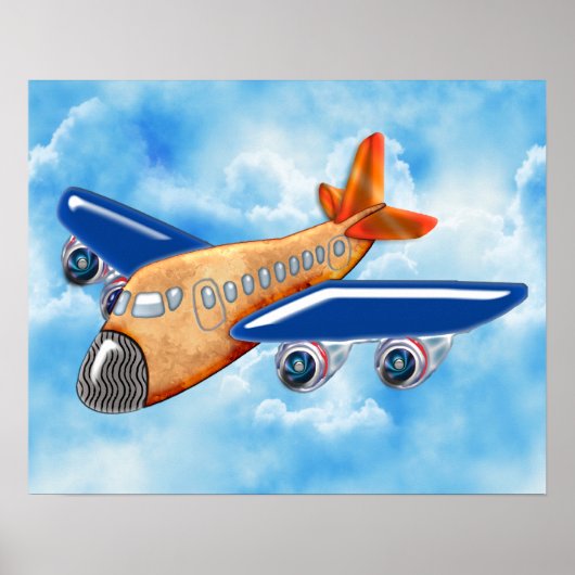 Amazing Airplane Poster (Voorkant)