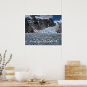 Amazing Alaska Glacier Kenai Fjords Poster (Keuken)