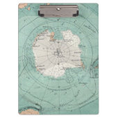 Amazing Antarctica Antiek Map Klembord (Voorkant)