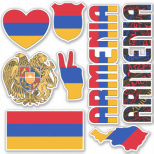 Amazing Armenia Shapes National Symbols Sticker