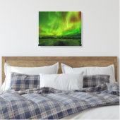 Amazing Aurora Canvas Afdruk (Insitu (Slaapkamer))
