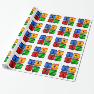 Amazing Badminton Urban Style Cadeaupapier