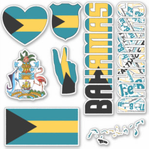 Amazing Bahamas vormt nationale symbolen Sticker